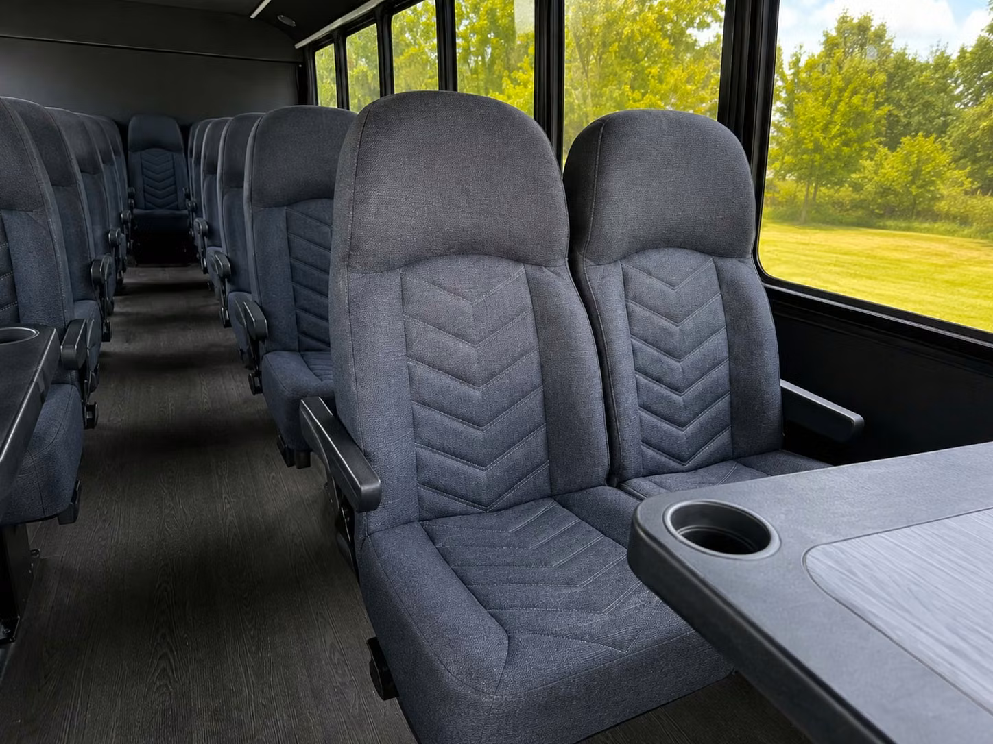 15 passenger minibus inside