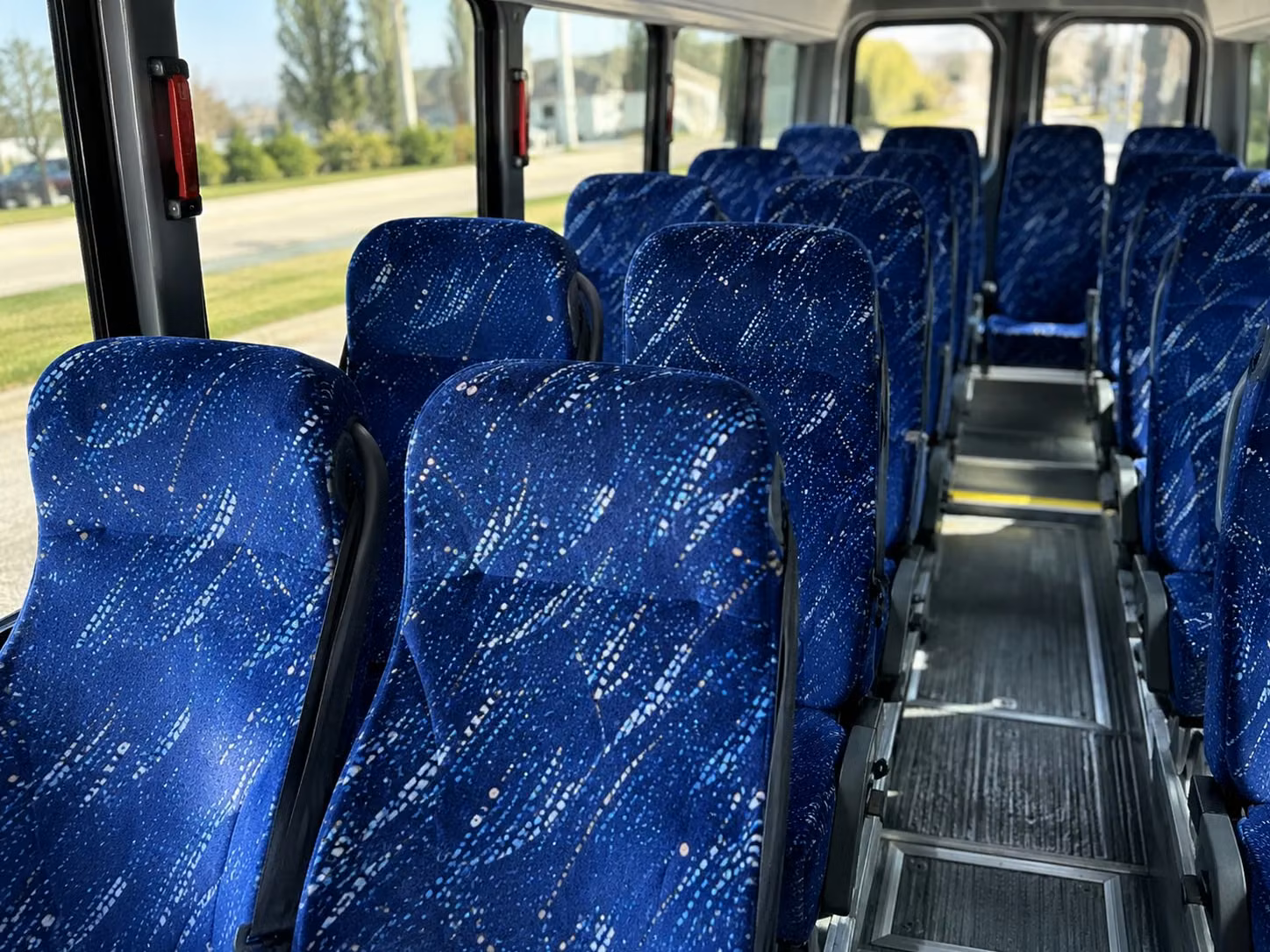 15 passenger minibus interior