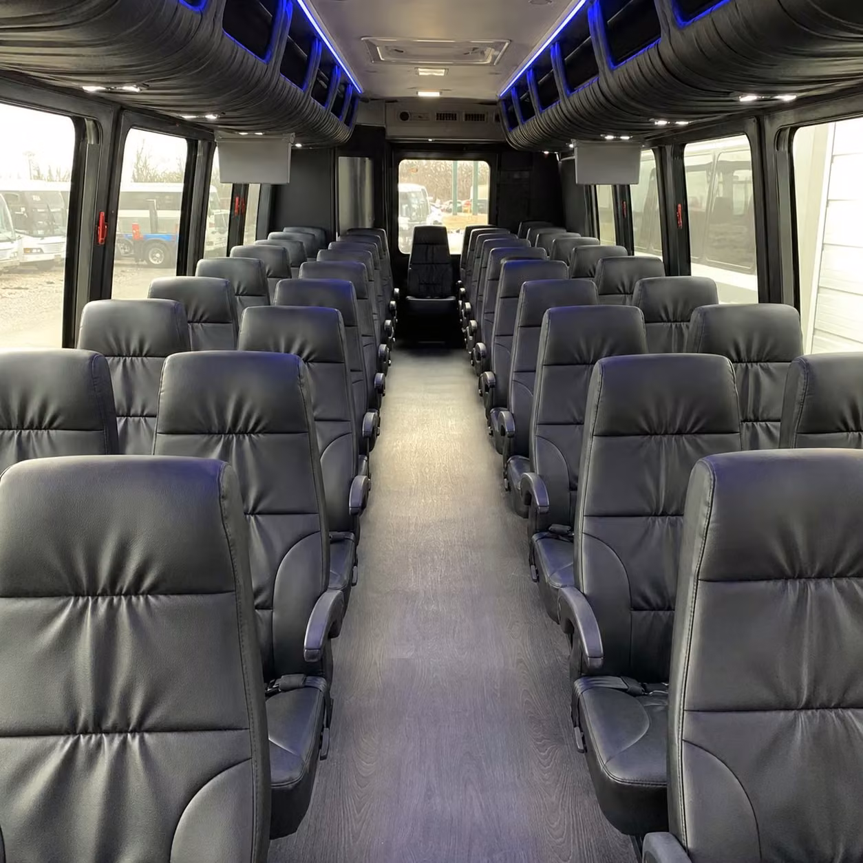 25 passenger minibus inside